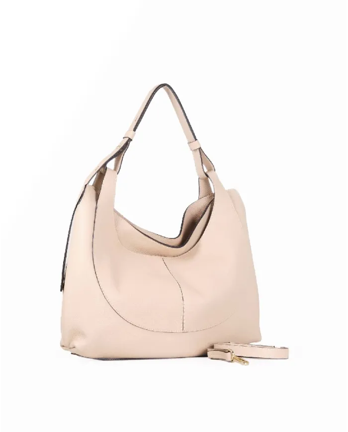 Loristella Borsa a Spalla in Pelle Mary Beige