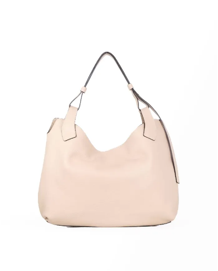 Loristella Borsa a Spalla in Pelle Mary Beige