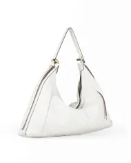 Loristella Borsa Donna Grande in Pelle Vicky Made in Italy Avorio