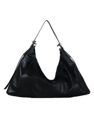 Loristella Borsa Donna Grande in Pelle Vicky Made in Italy Nero