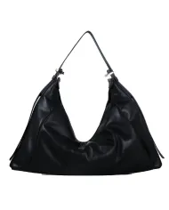 Loristella Borsa Donna Grande in Pelle Vicky Made in Italy Nero