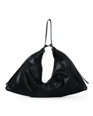 Loristella Borsa Donna Grande in Pelle Vicky Made in Italy Nero