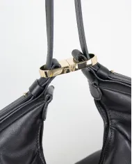 Loristella Borsa Donna Grande in Pelle Vicky Made in Italy Nero