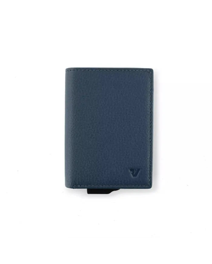 Roncato Porta carte di credito con tasca banconote Iron 4.0 Blu