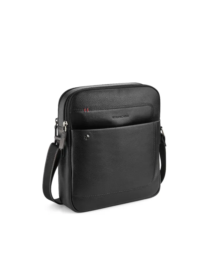 Roncato Borsa grande uomo pelle Alaska Nero
