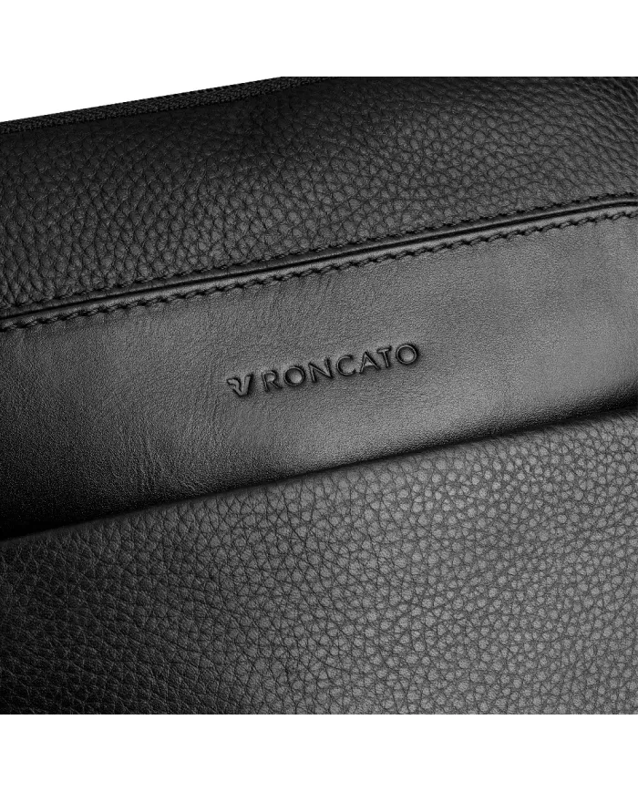Roncato Borsa grande uomo pelle Alaska Nero
