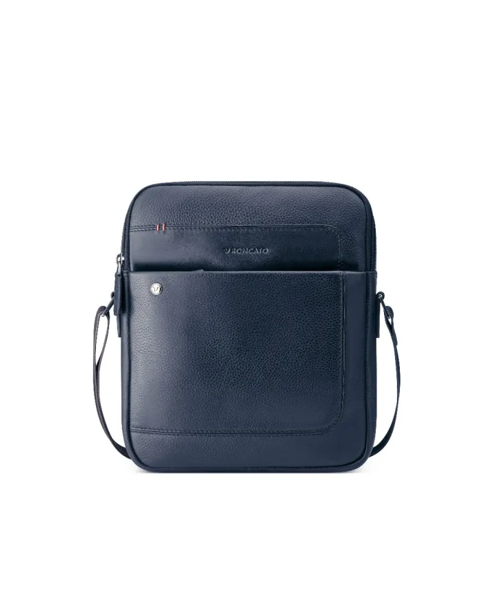 Roncato Borsa grande uomo pelle Alaska Blu