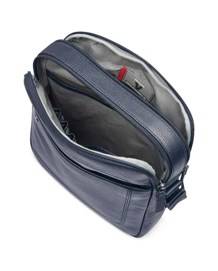 Roncato Borsa grande uomo pelle Alaska Blu