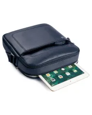 Roncato Borsa grande uomo pelle Alaska Blu