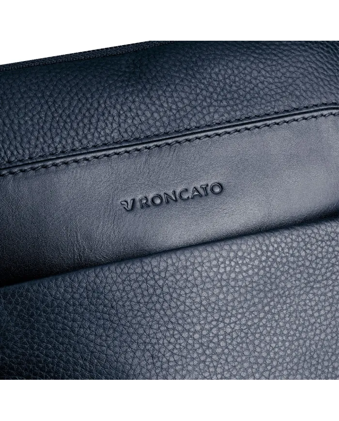 Roncato Borsa grande uomo pelle Alaska Blu