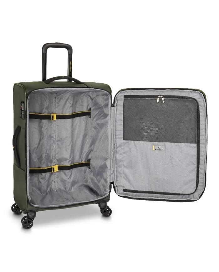 Roncato Trolley medio 4 ruote Metropolitan Travel Verde