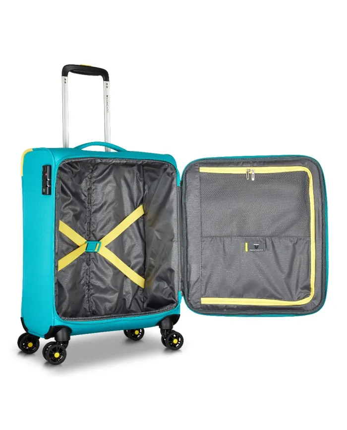Roncato Trolley cabina 4 ruote Neon lite Turchese