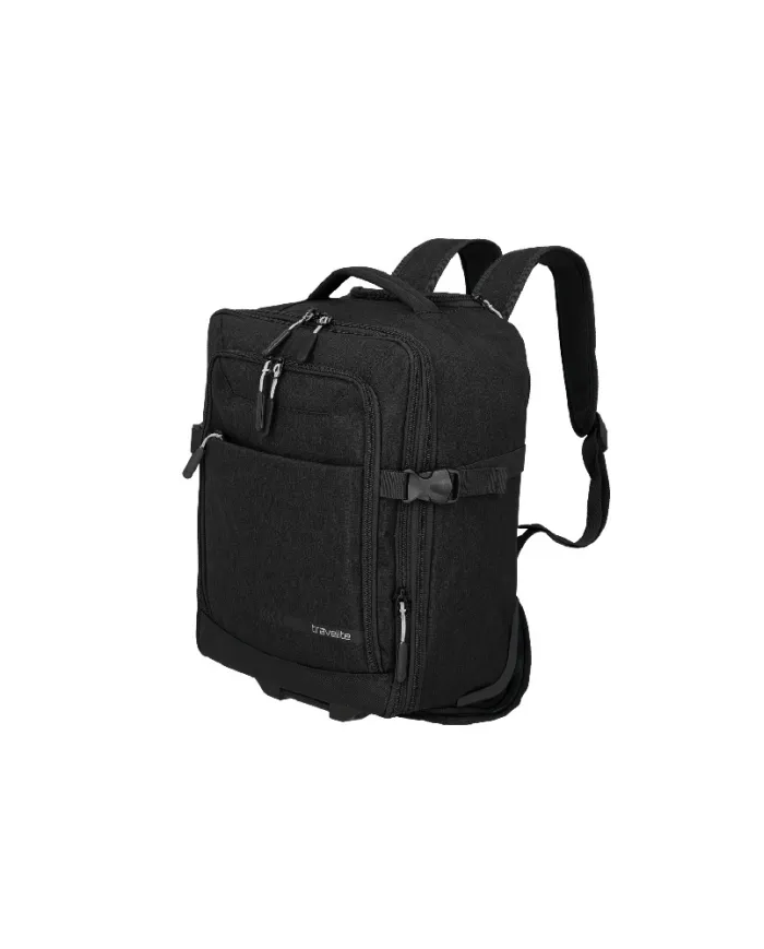 Travelite Trolley Zaino Underseat Kick Off Espandibile 40x30x20 Nero