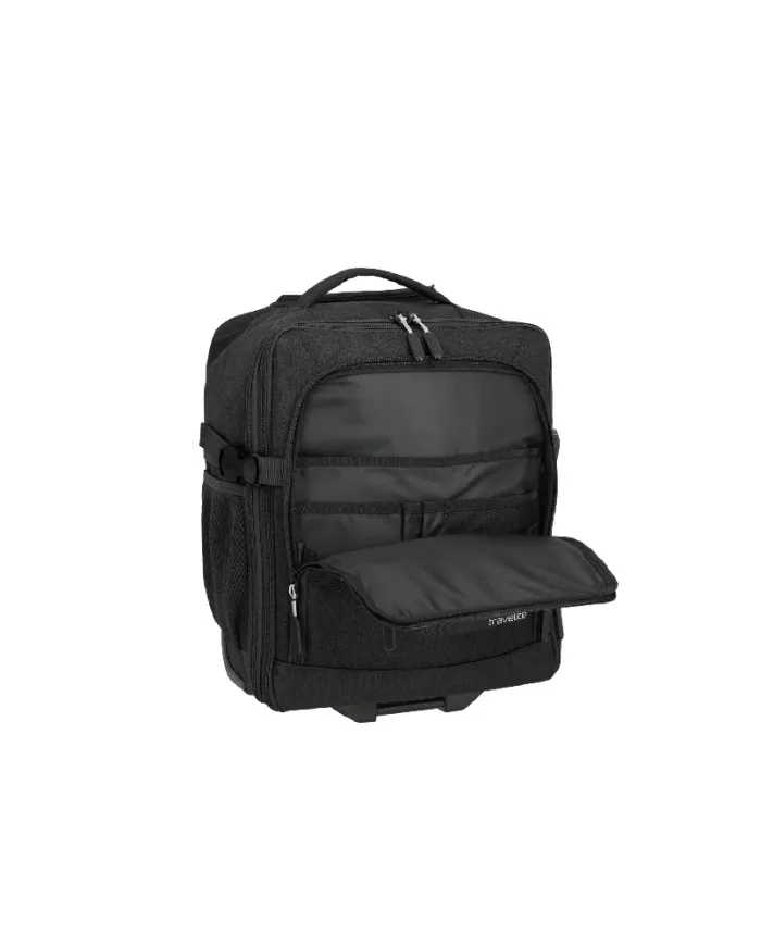 Travelite Trolley Zaino Underseat Kick Off Espandibile 40x30x20 Nero