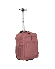 Travelite Trolley Zaino Underseat Kick Off Espandibile 40x30x20 Rosa
