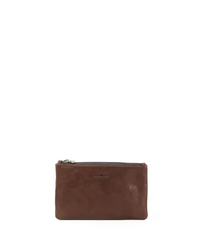 Gianni Conti Pochette in pelle cuoio Testa moro
