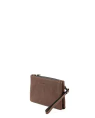 Gianni Conti Pochette in pelle cuoio Testa moro