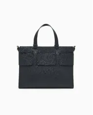 Armani Exchange Borsa a mano grande Nero
