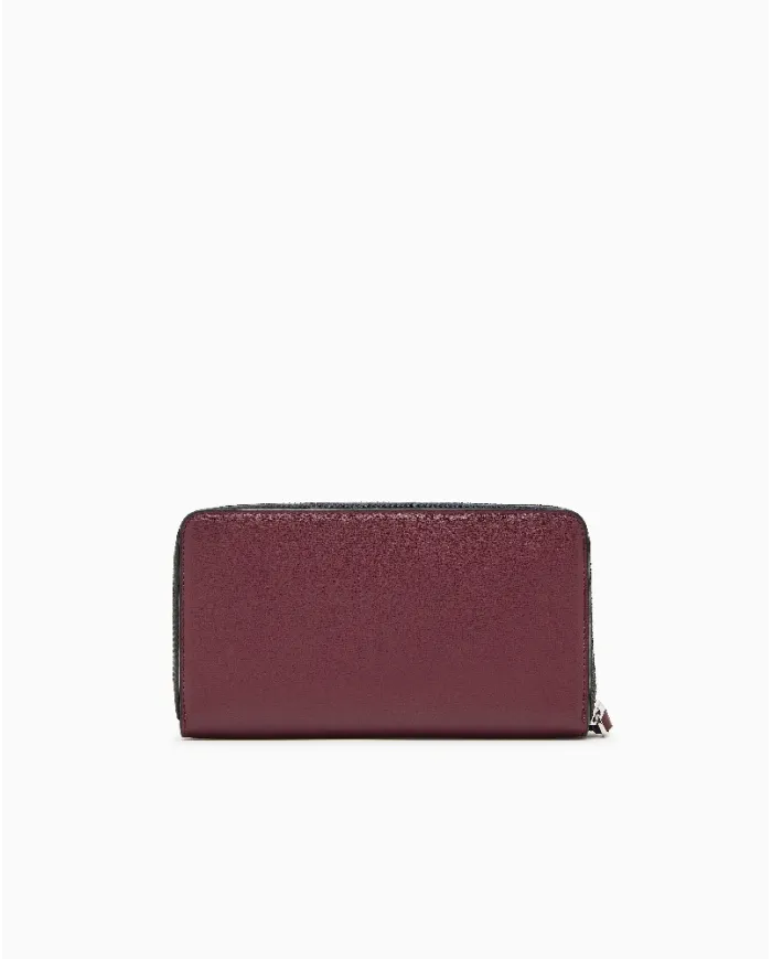 Armani Exchange Portafoglio donna con zip Bordeaux
