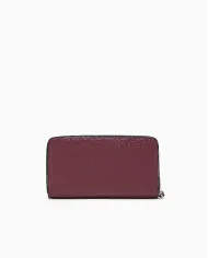 Armani Exchange Portafoglio donna con zip Bordeaux