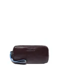 Piquadro Pochette uomo in pelle Mogano