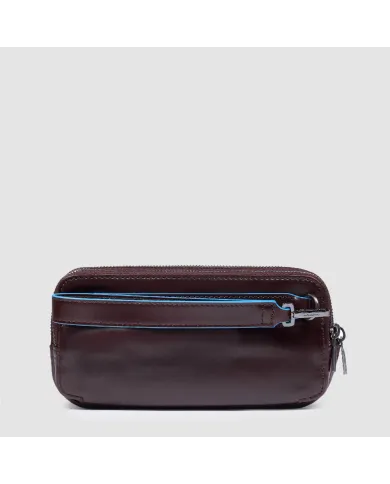 Piquadro Pochette uomo in pelle Mogano