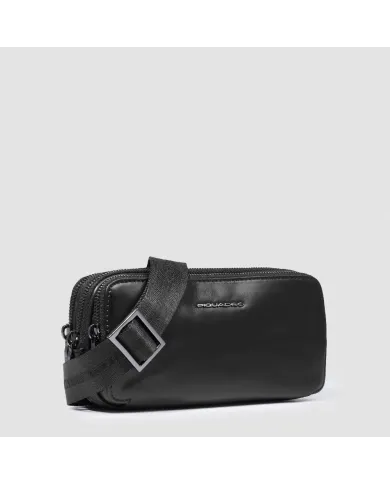 Piquadro Pochette uomo in pelle Nero