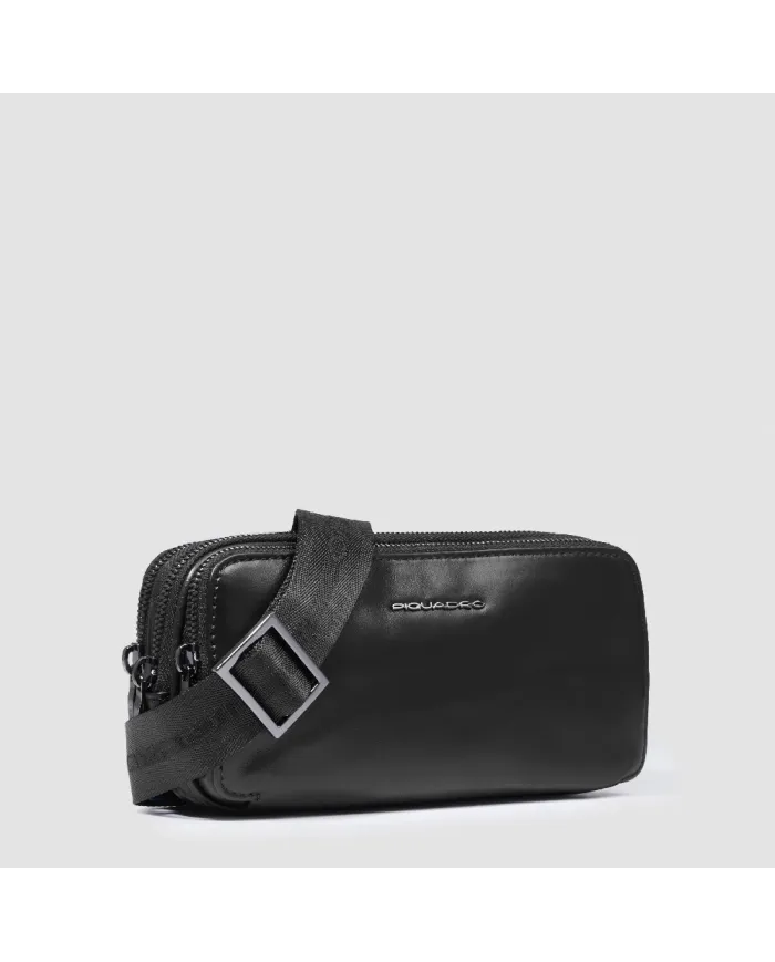 Piquadro Pochette uomo in pelle Nero