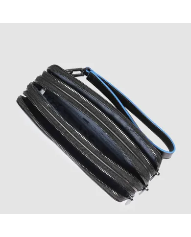 Piquadro Pochette uomo in pelle Nero