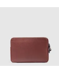 Piquadro Pochette uomo pelle Black Square Cuoio