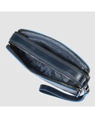 Piquadro Pochette in pelle , 2 comparti, Piquadro "Blue Square".
