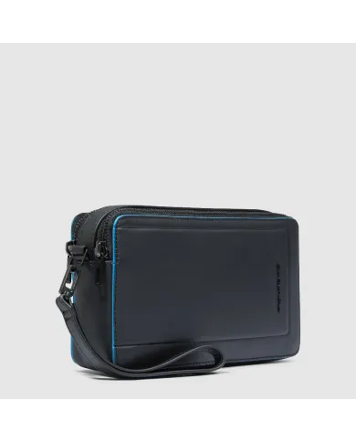 Piquadro Pochette uomo in pelle Atlas Nero