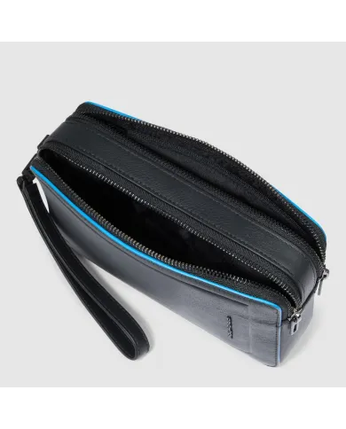 Piquadro Pochette uomo in pelle Atlas Nero