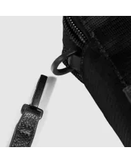 Piquadro Pochette tessuto pelle Marcel Nero
