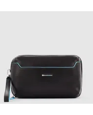 Piquadro Pochette in pelle Blue Square Nero