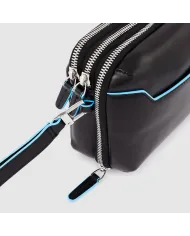 Piquadro Pochette in pelle Blue Square Nero