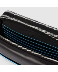 Piquadro Pochette in pelle Blue Square Nero