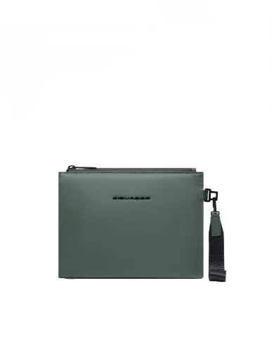 Piquadro Pochette tessuto impermeabile Verde