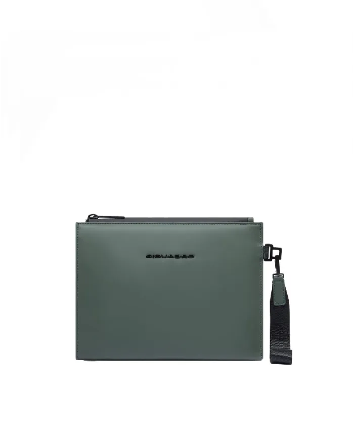 Piquadro Pochette tessuto impermeabile Verde