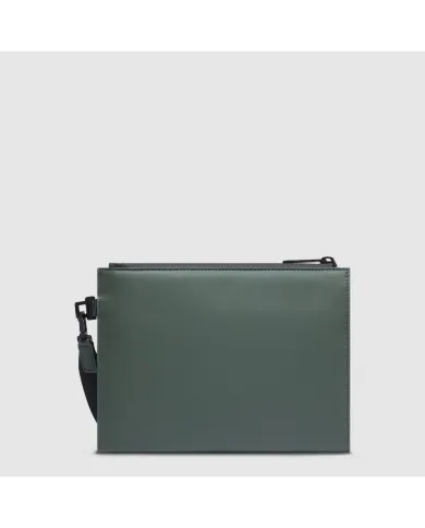 Piquadro Pochette tessuto impermeabile Verde