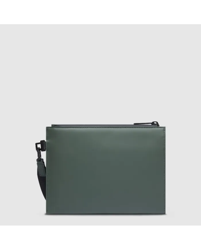 Piquadro Pochette tessuto impermeabile Verde