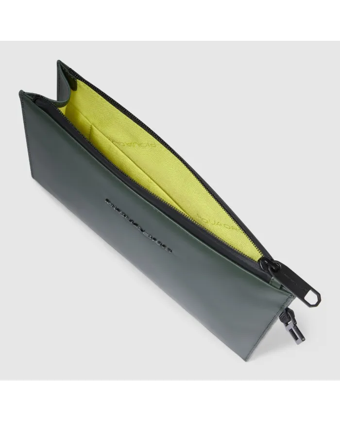 Piquadro Pochette tessuto impermeabile Verde