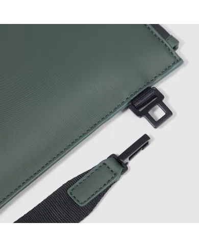 Piquadro Pochette tessuto impermeabile Verde