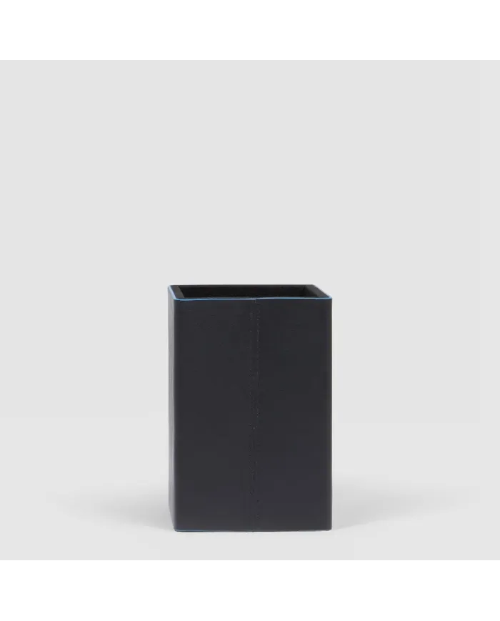 Piquadro Porta penne in pelle Atlas Nero