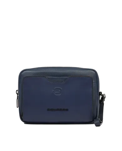 Piquadro Pochette in pelle Ael Blu
