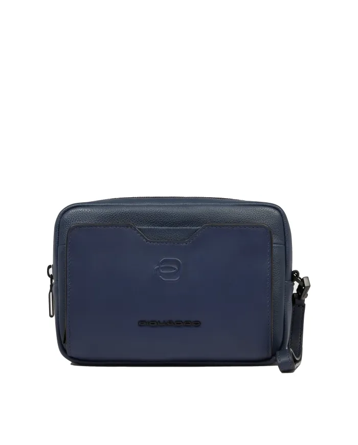 Piquadro Pochette in pelle Ael Blu