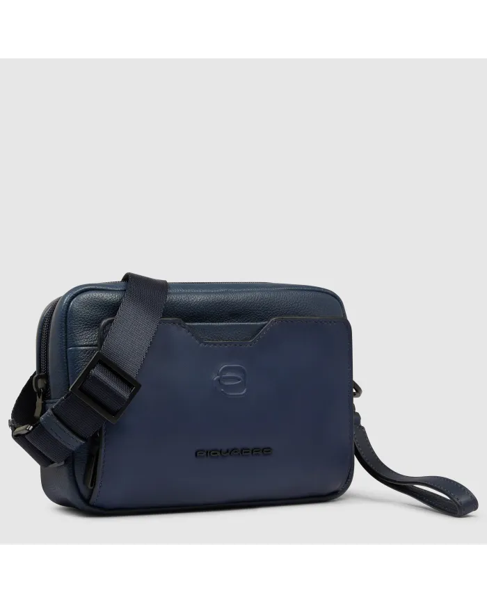 Piquadro Pochette in pelle Ael Blu