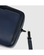 Piquadro Pochette in pelle Ael Blu