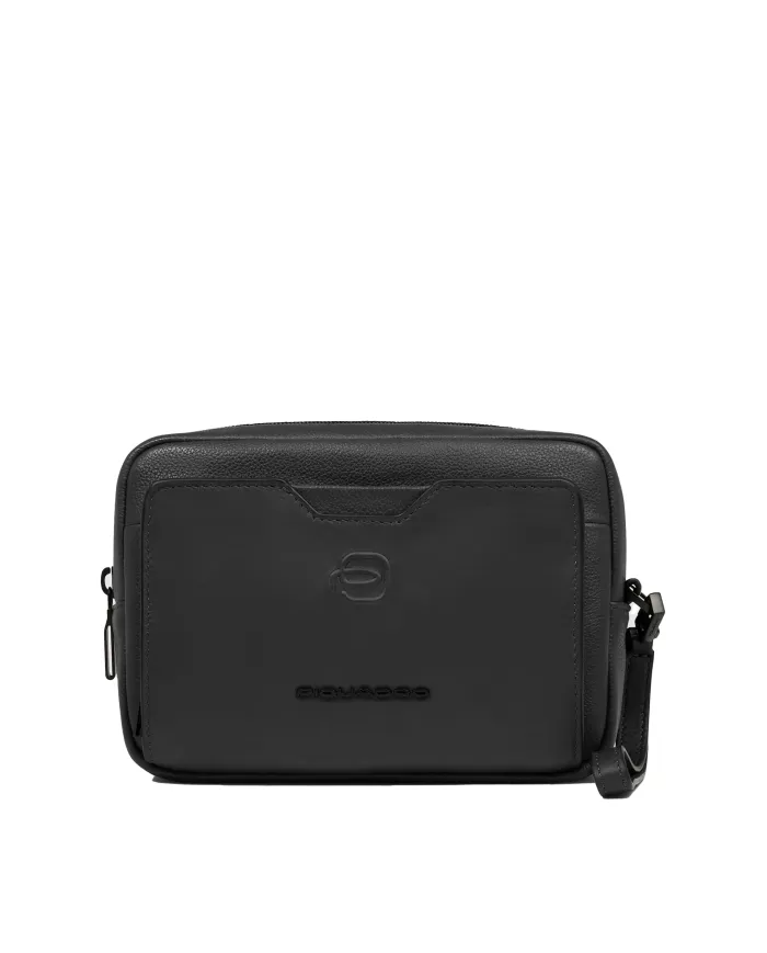 Piquadro Pochette in pelle Ael Nero