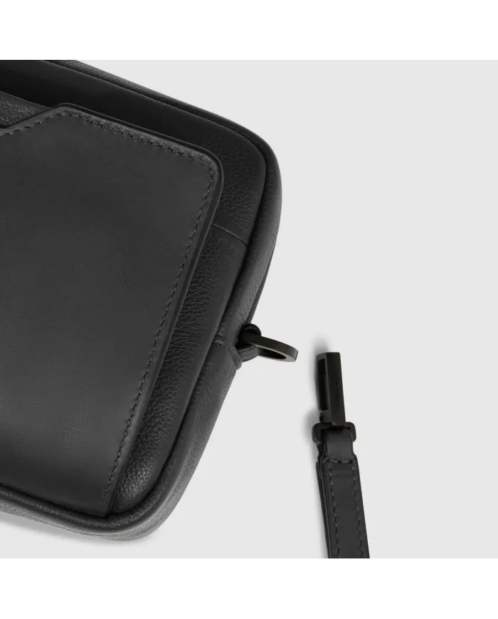 Piquadro Pochette in pelle Ael Nero